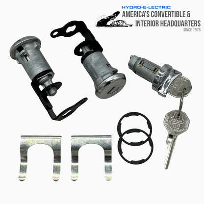 Ignition and Door Lock Set with GM Keys – Fits 1959–1960 Chevrolet 2-Door Hardtop and Convertible Models
