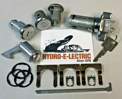 Ignition, Door, Trunk, and Console Lock Set with GM Keys – Fits 1970–1972 Chevrolet Chevelle, Malibu, and Monte Carlo