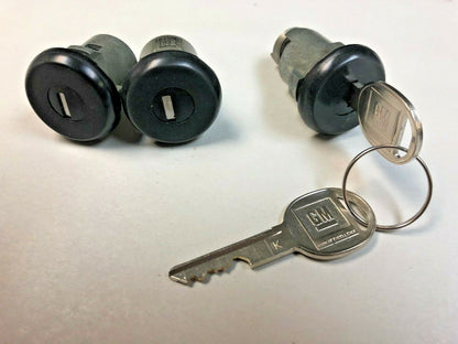 Black Door & Trunk Lock Set – Fits 1961–1977 Buick, Chevrolet, Oldsmobile and Pontiac Models
