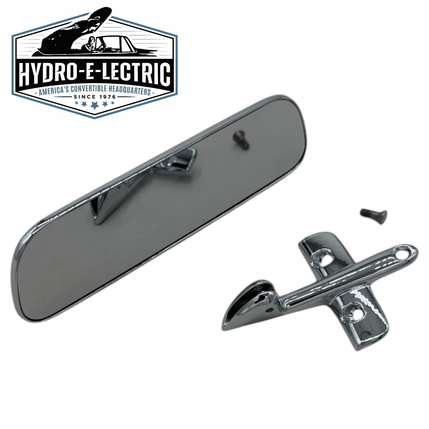 NEW 1962-1965 Chevy II & Nova Chrome Interior Rear View Mirror & Bracket Set