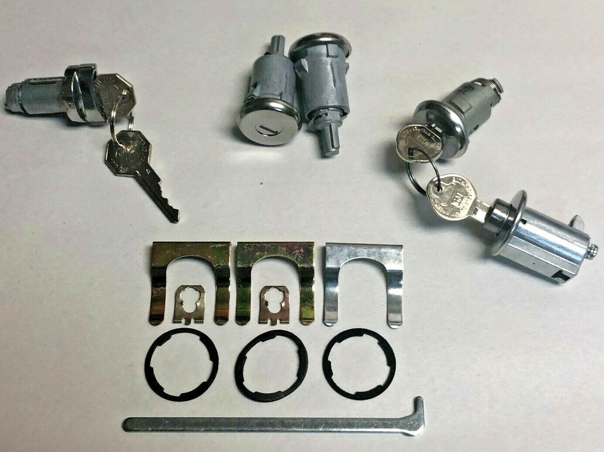 Complete OE Style Lock Set – Fits 1958 and 1963 Chevrolet Bel Air, Biscayne and Impala