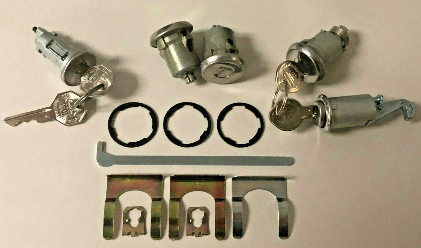 Complete OE style Lock Set with GM keys 1968 Camaro & Firebird