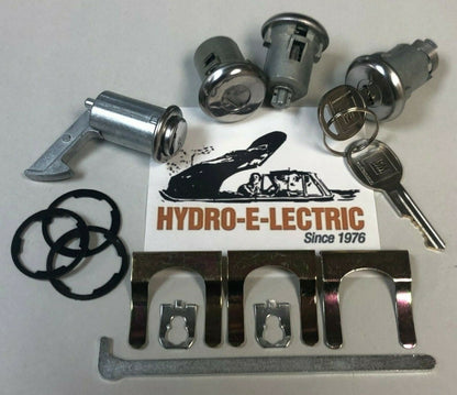Door & Trunk Lock Set with Keyless Center Console Latch – Fits 1970–1972 Chevrolet Models