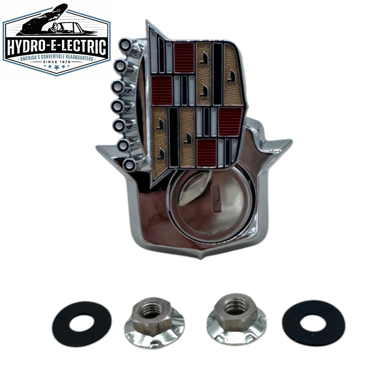 Recessed Trunk Lock, Bezel & Glove Compartment Lock Set – Fits 1964–1968 Cadillac Models