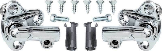 Interior Chrome Sun Visor Brackets - Pair 1962-1964 Chevrolet Chevy II Nova