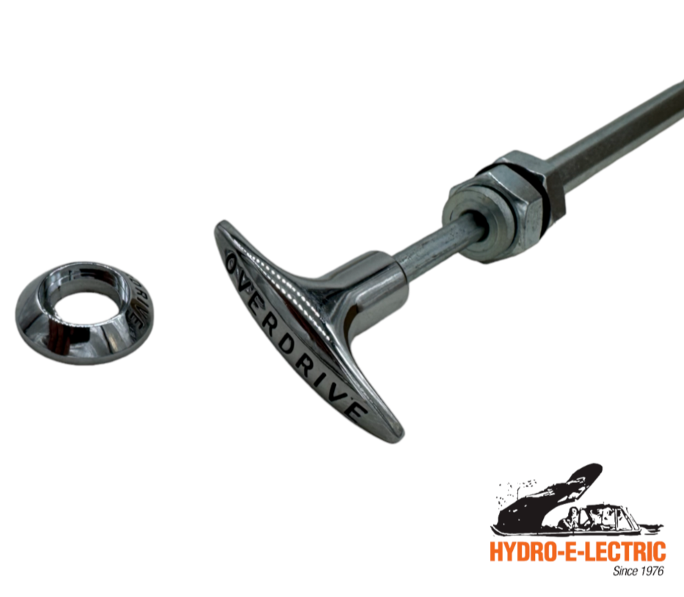 Overdrive Cable and Housing with Chrome Handle & Bezel 1949-1951 Ford