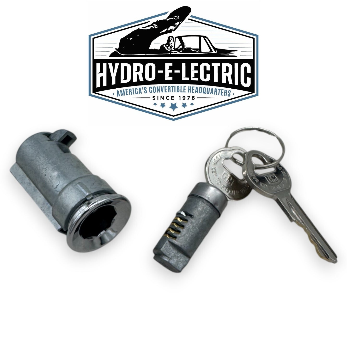Glove Compartment Lock Assembly with Early GM Pear-Head Keys – Fits 1968–1969 Pontiac Models