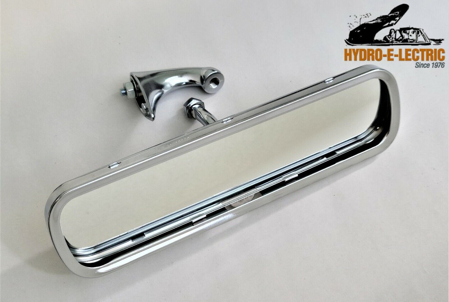 Chrome Interior Rear View Mirror & Bracket 1953-1954 Chevrolet Hardtop