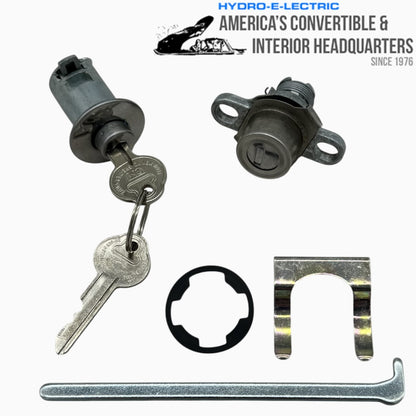 Complete OE-Style Lock Set with GM Keys – Fits 1959 Chevrolet Bel Air, Biscayne, and Impala Hardtop and Convertible Models