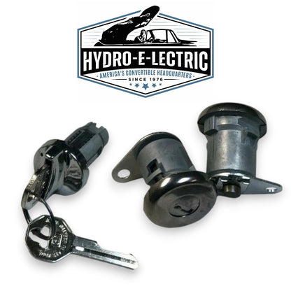Ignition and Door Lock Set with Flat Pawls and GM Keys – Fits 1961–1964 Chevrolet Sedan and 1959–1964 Chevrolet Corvette