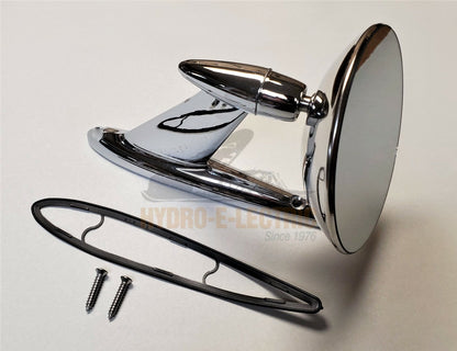 NEW 1952-1956 Ford Car All Models- Exterior Rear View Mirror with FoMoCo Script