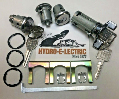 Ignition, Door & Trunk Lock Set – Fits 1969–1978 Buick, Chevrolet, Oldsmobile and Pontiac Models