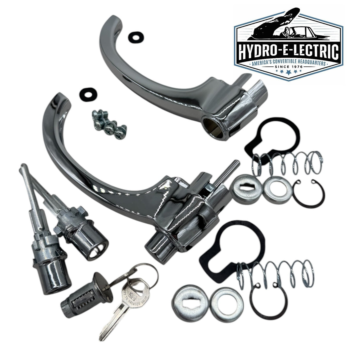 Door Handle & Lock Set with Matched Ignition – Fits 1960–1966 Chevrolet and GMC Truck