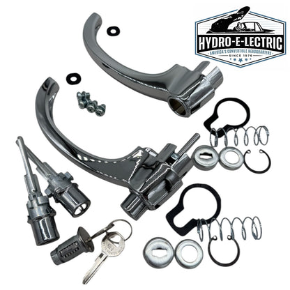 Door Handle & Lock Set with Matched Ignition – Fits 1960–1966 Chevrolet and GMC Truck