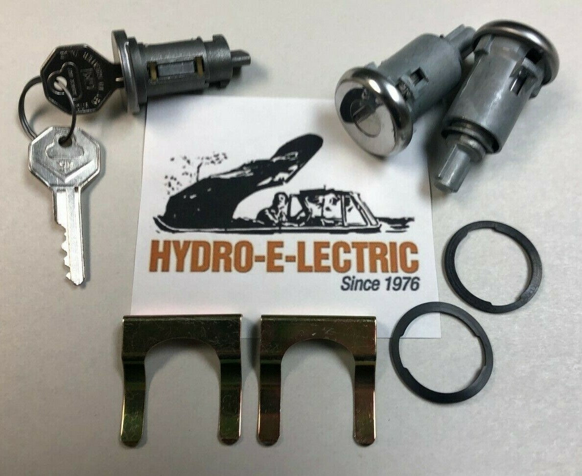 Ignition and Door Lock Set with NOS Cadillac Keys – Fits 1967 Cadillac 2-Door Hardtop and Convertible Models