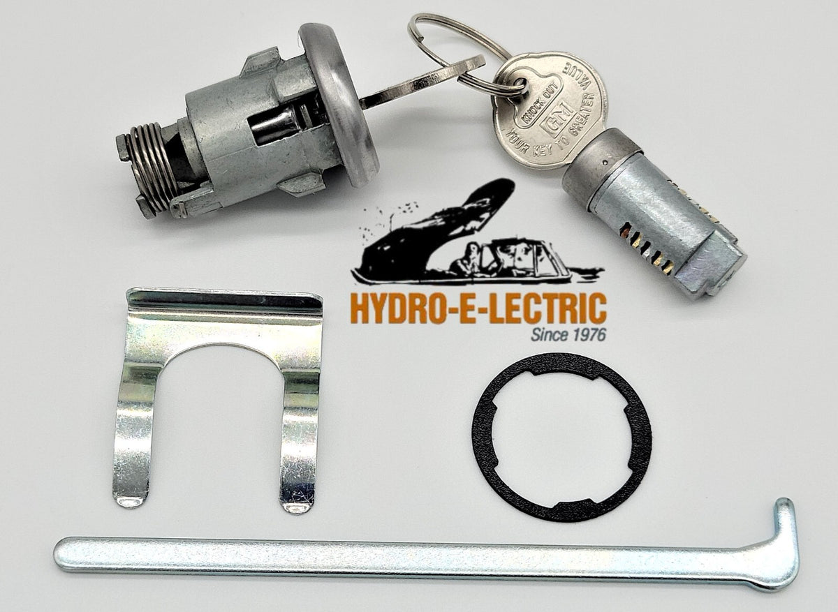 Glove Compartment and Trunk Lock Set with GM Pear Keys – Fits 1955–1968 GM Models