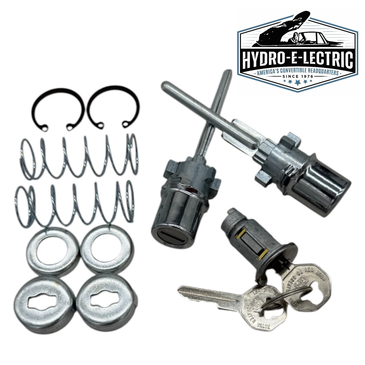 Door Handle & Lock Set with Matched Ignition – Fits 1960–1966 Chevrolet and GMC Truck