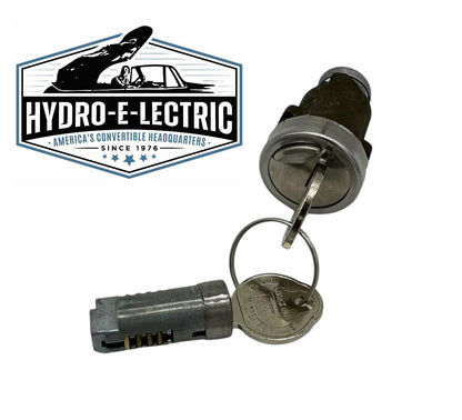 Recessed Trunk Lock, Bezel & Glove Compartment Lock Set – Fits 1964–1968 Cadillac Models