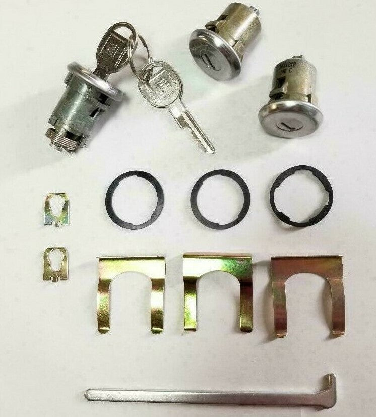 Door & Trunk Lock Set – Fits 1961–1977 Buick, Chevrolet, Oldsmobile and Pontiac Models