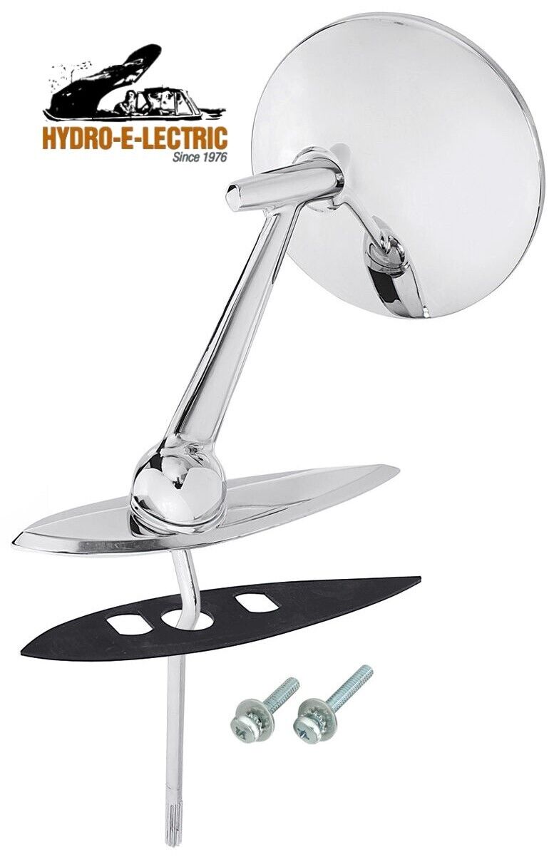 1959-1960 Cadillac Chrome Exterior Side Rear View Mirror - Left Side