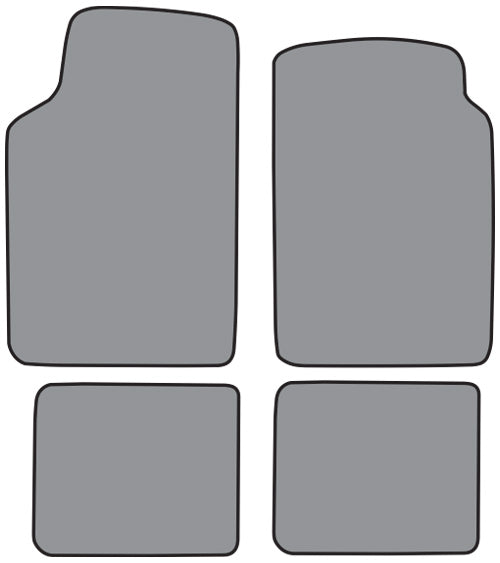 1974-1975 Jeep CJ5 Floor Mat 4pc Cutpile (FM204F, FM18R)