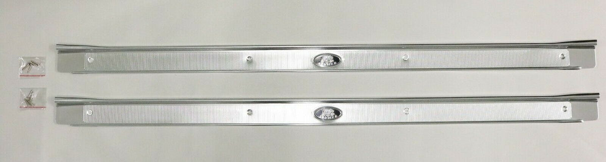 Sill Scuff Plates - Pair, 1964-1967 GM A Body 2 Door, GM Licensed