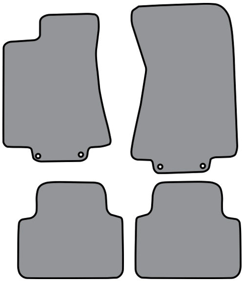 2004-2009 Jaguar XJR Floor Mat 4pc Cutpile (P607, P607R)