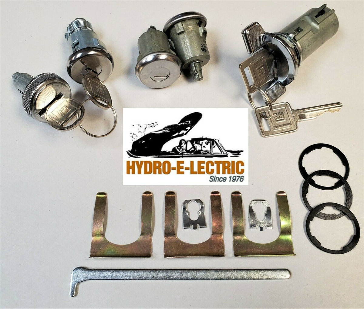 Complete OE Style Lock Set - Chrome/Stainless, 1981-1987 Regal & Grand National