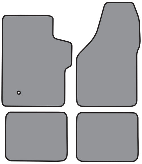 2008-2016 Ford F-250 Super Duty Crew Cab Floor Mat 4pc Cutpile (FM363, FM363R)