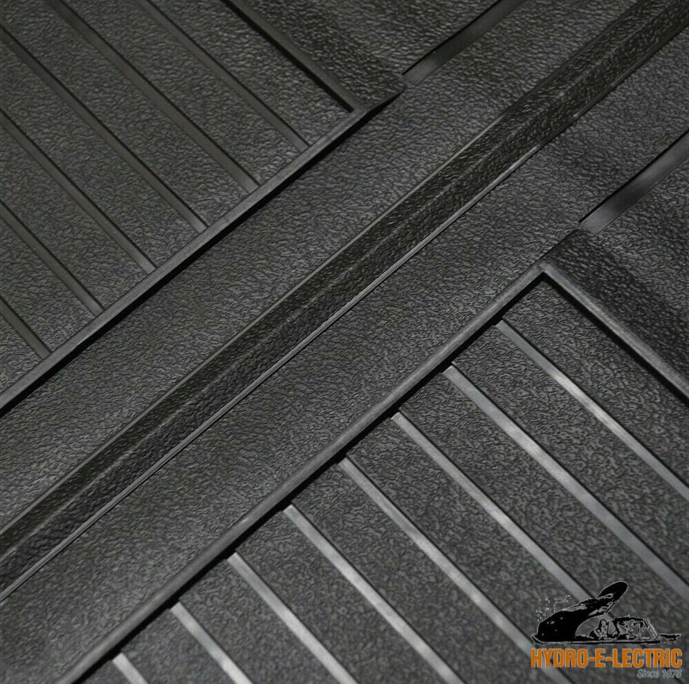 Floor Mats, Black Rubber, Set of 4 - Fits many 1973-1988 GM cars