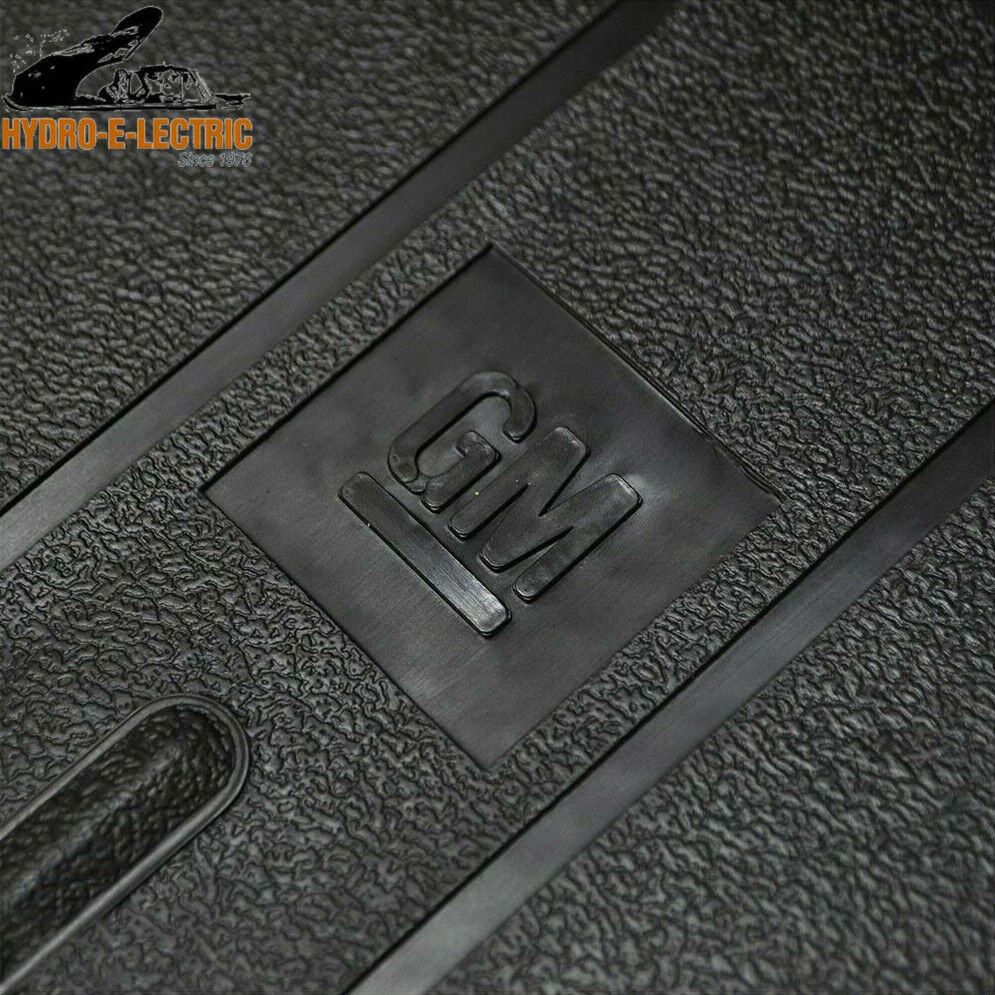 Floor Mats, Black Rubber, Set of 4 - Fits many 1973-1988 GM cars