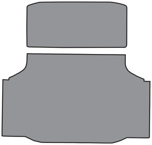 1968-1972 Oldsmobile Cutlass Trunk Mat in Carpet with Pad Loop