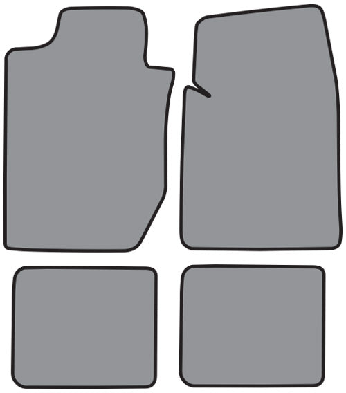 1997-2004 Dodge Dakota Crew Cab Floor Mat 4pc Cutpile (FM108F, FM18R)