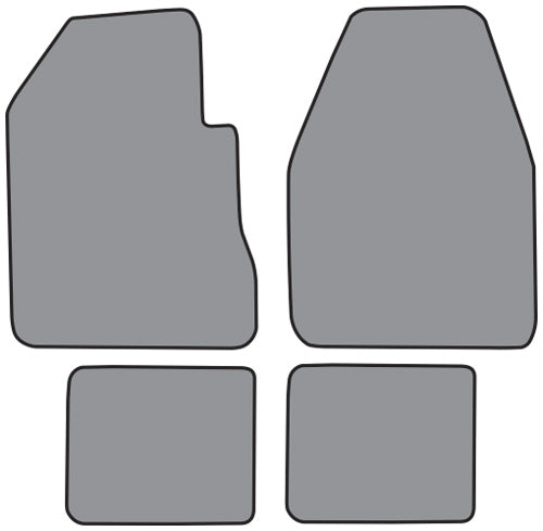 1974-1975 Plymouth Roadrunner 4spd Floor Mat 4pc Cutpile (FM76F, FM18R)