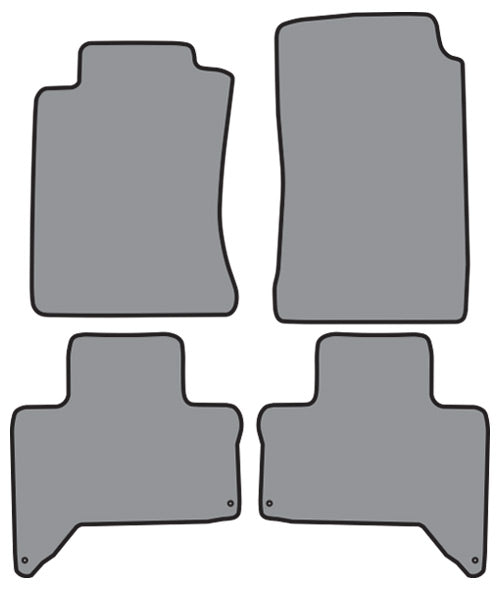 2012-2015 Toyota Tacoma Double Cab Floor Mat 4pc Cutpile (TO101F, TO101R)