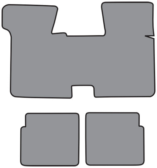 1980-1985 Cadillac Seville with Console Floor Mat Cutpile (GM285F, FM62R)