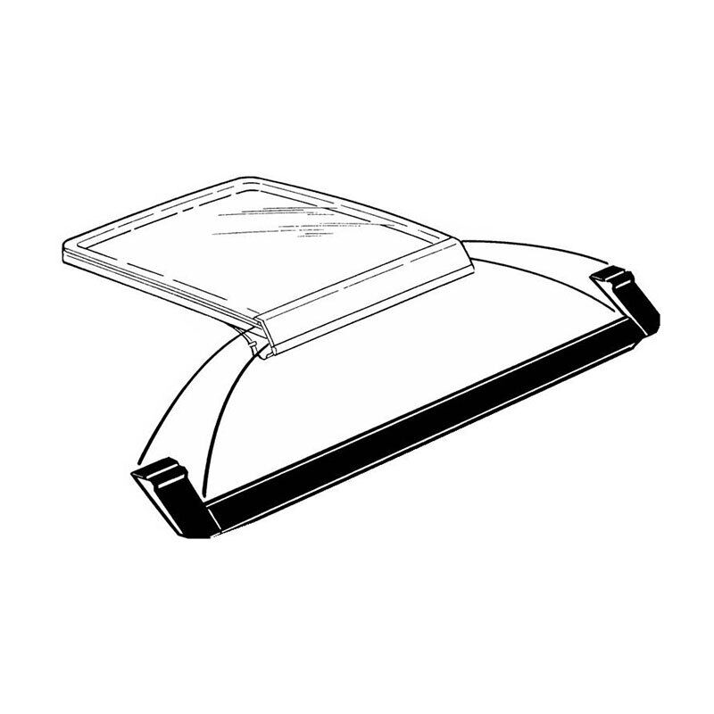 T-Top to Panel Door Window Weather Strip Seal - Pair, 1981-1988 Mustang