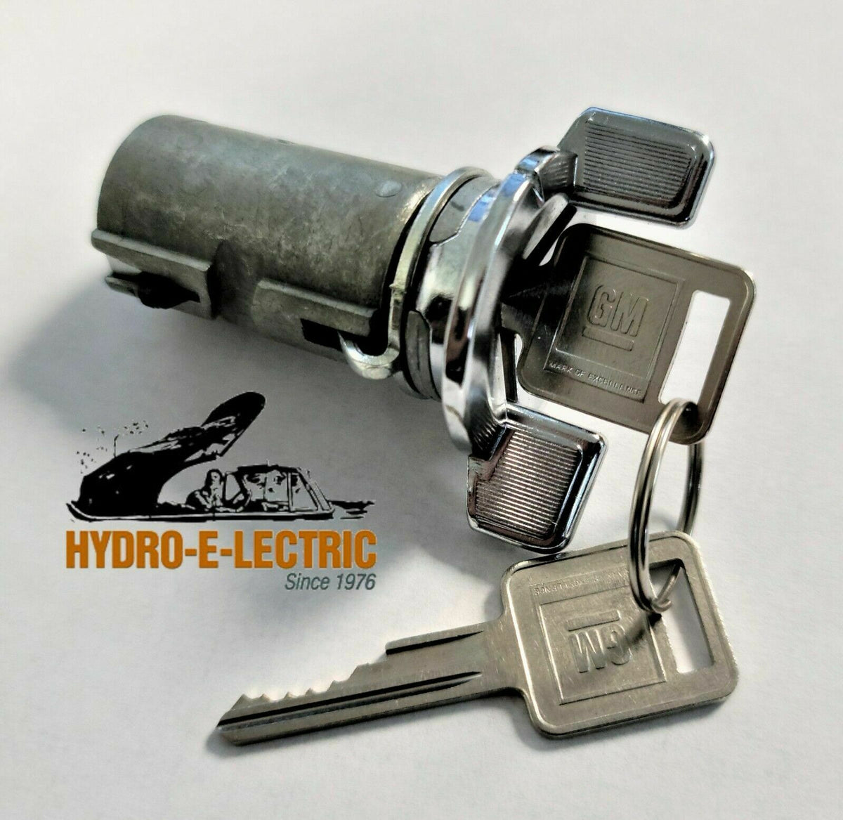 Complete OE Lock set with GM keys- Black/Chrome Finish, 1981-1987 Buick Regal