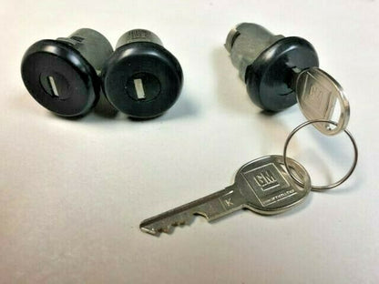 Complete OE Lock set with GM keys- Black/Chrome Finish, 1981-1987 Buick Regal