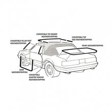 1983-1984 Mustang Header Weather Strip Seal