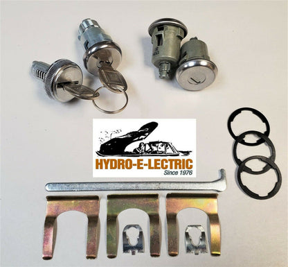 NEW 1985-1987 Cutlass Door, Trunk & Glove Box Lock Set-GM keys Stainless Finish PY410G