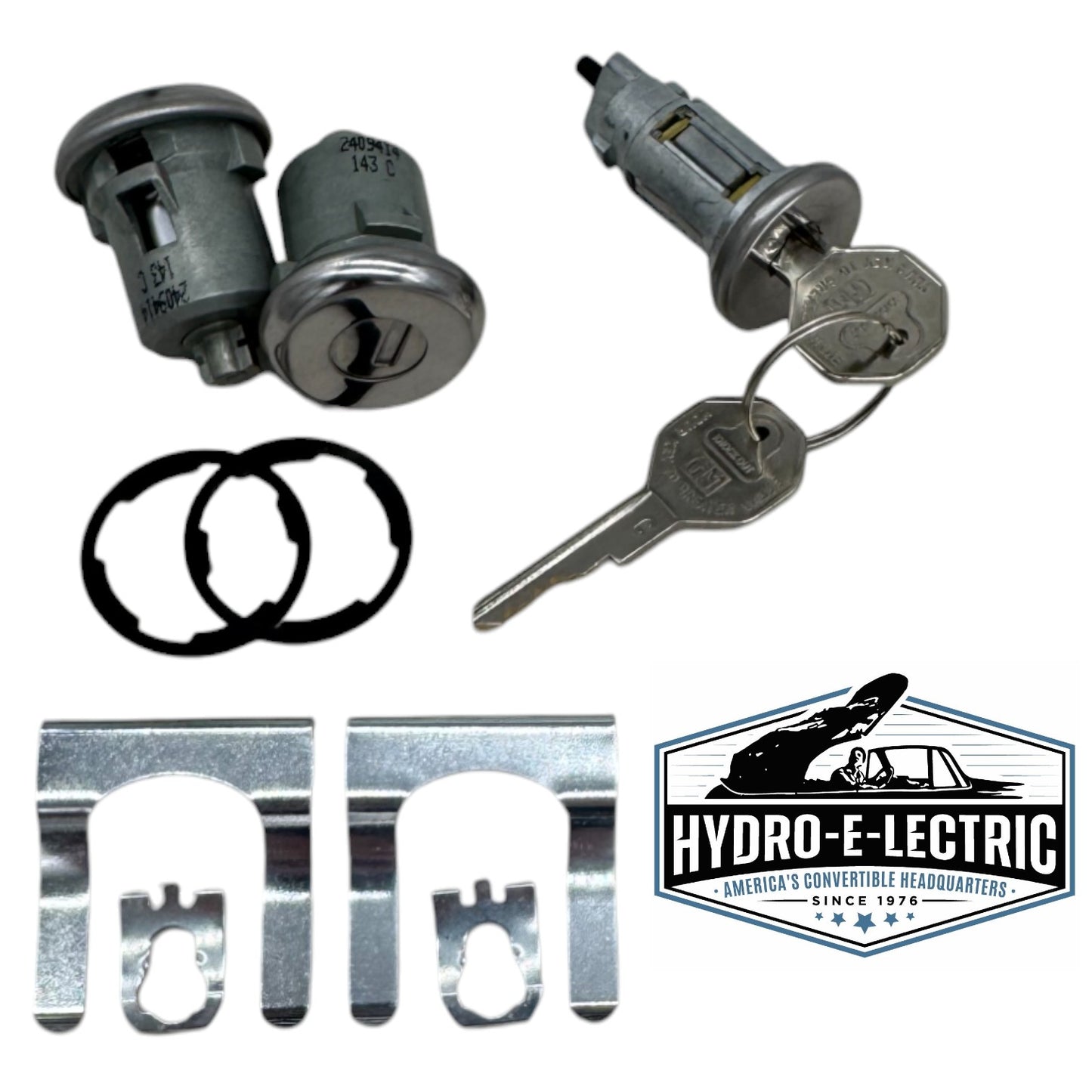 NEW 1968 Chevy II Nova Complete OE Style Lock Set- Original GM Keys