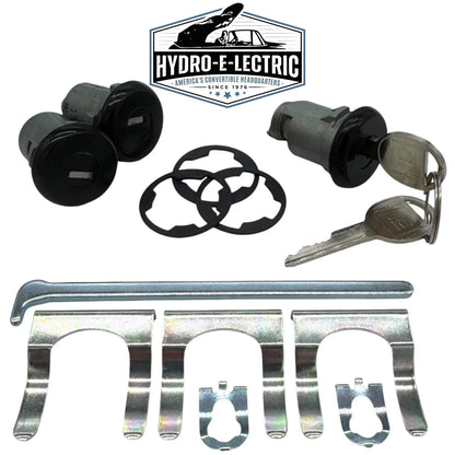 Black Door & Trunk Lock Set – Fits 1965–1996 Buick, Cadillac, Chevrolet, Oldsmobile and Pontiac Models