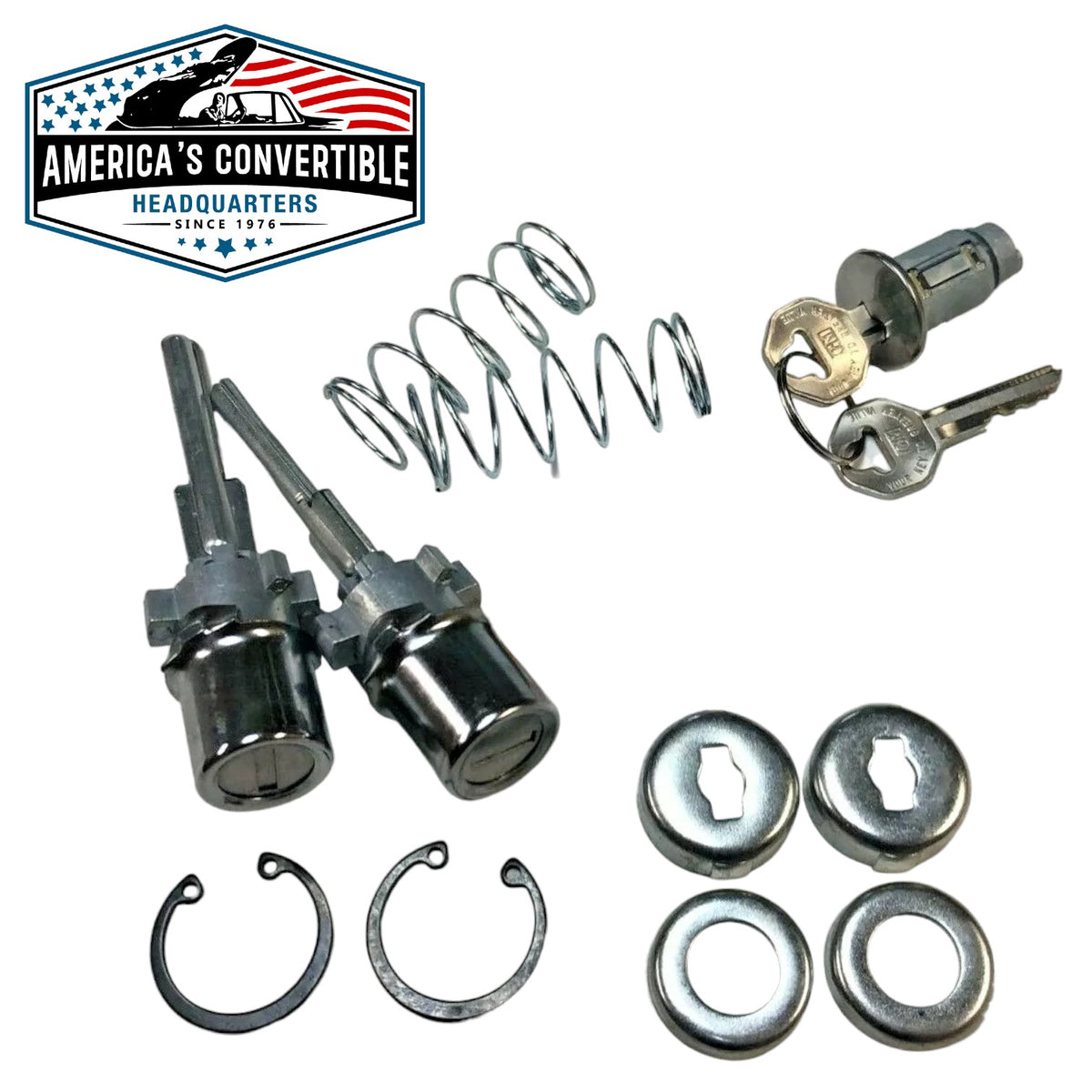 Ignition and Double Door Lock Set with GM Keys, 1960-1966 Chevrolet Truck