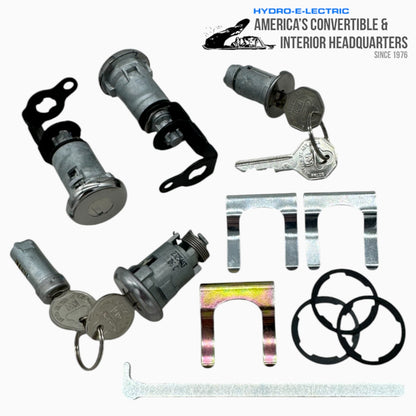 Complete OE Style Lock Set with Cadillac/GM keys, 1963-1964 Cadillac