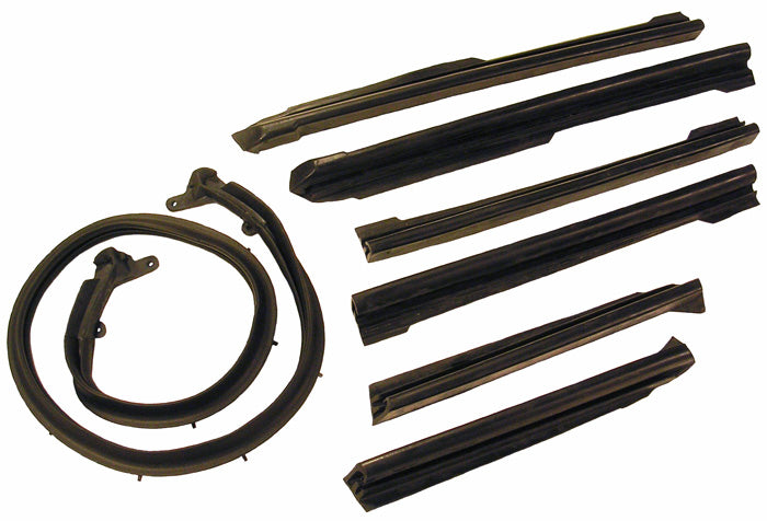 1968-1972 GM A-Body Convertible Roof Rail Weather Strip Set for Top Frame