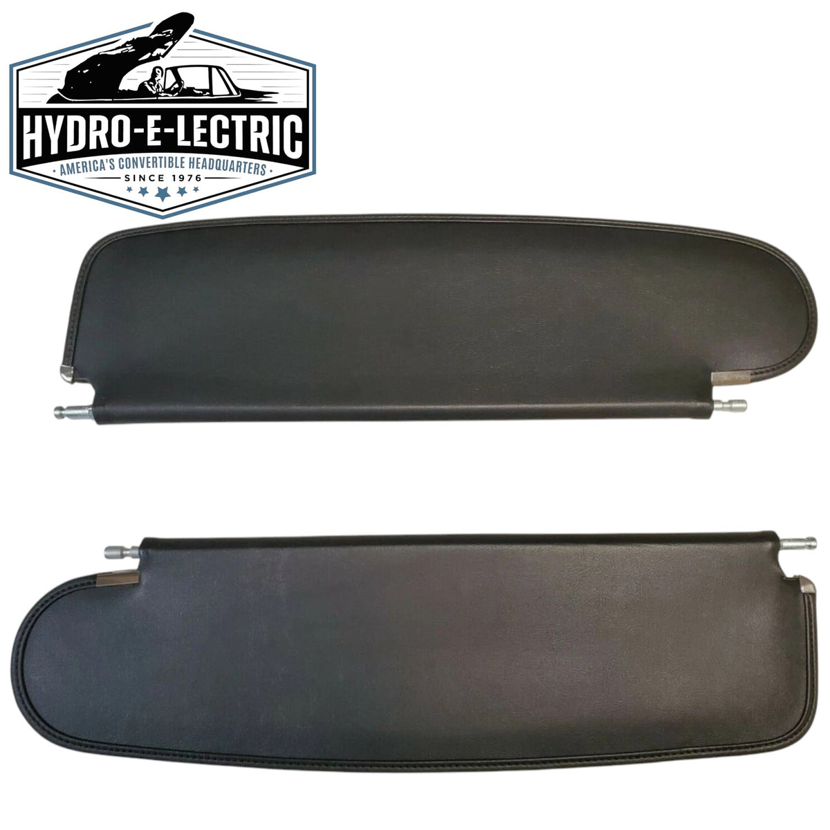 Sun Visors, Black- Pair, 1955-1957 Chevrolet & Pontiac Convertibles