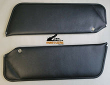 Sun Visors, Black Vinyl - Pair, 1972-1973 Challenger & Barracuda Coupe