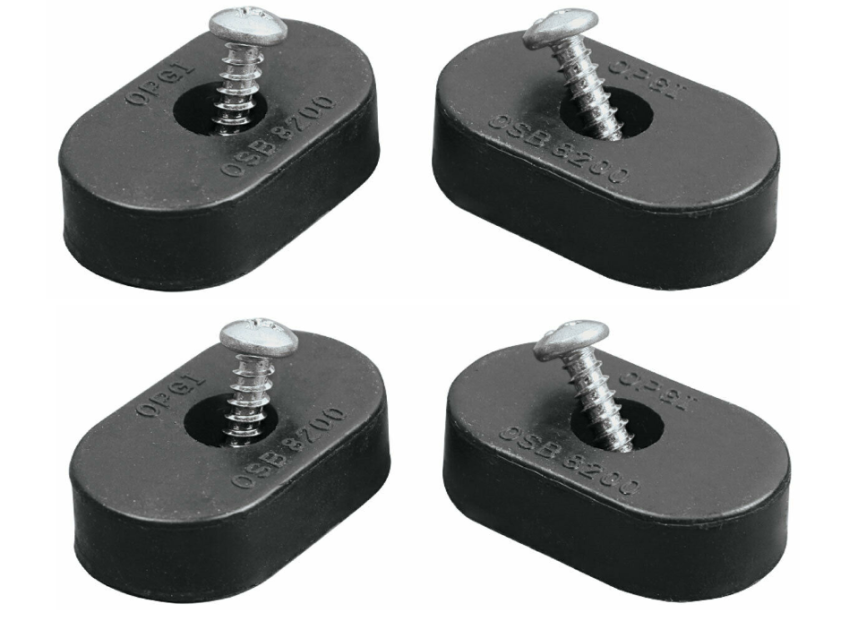 Seat Back Oval Rubber Bumper, Set of 4