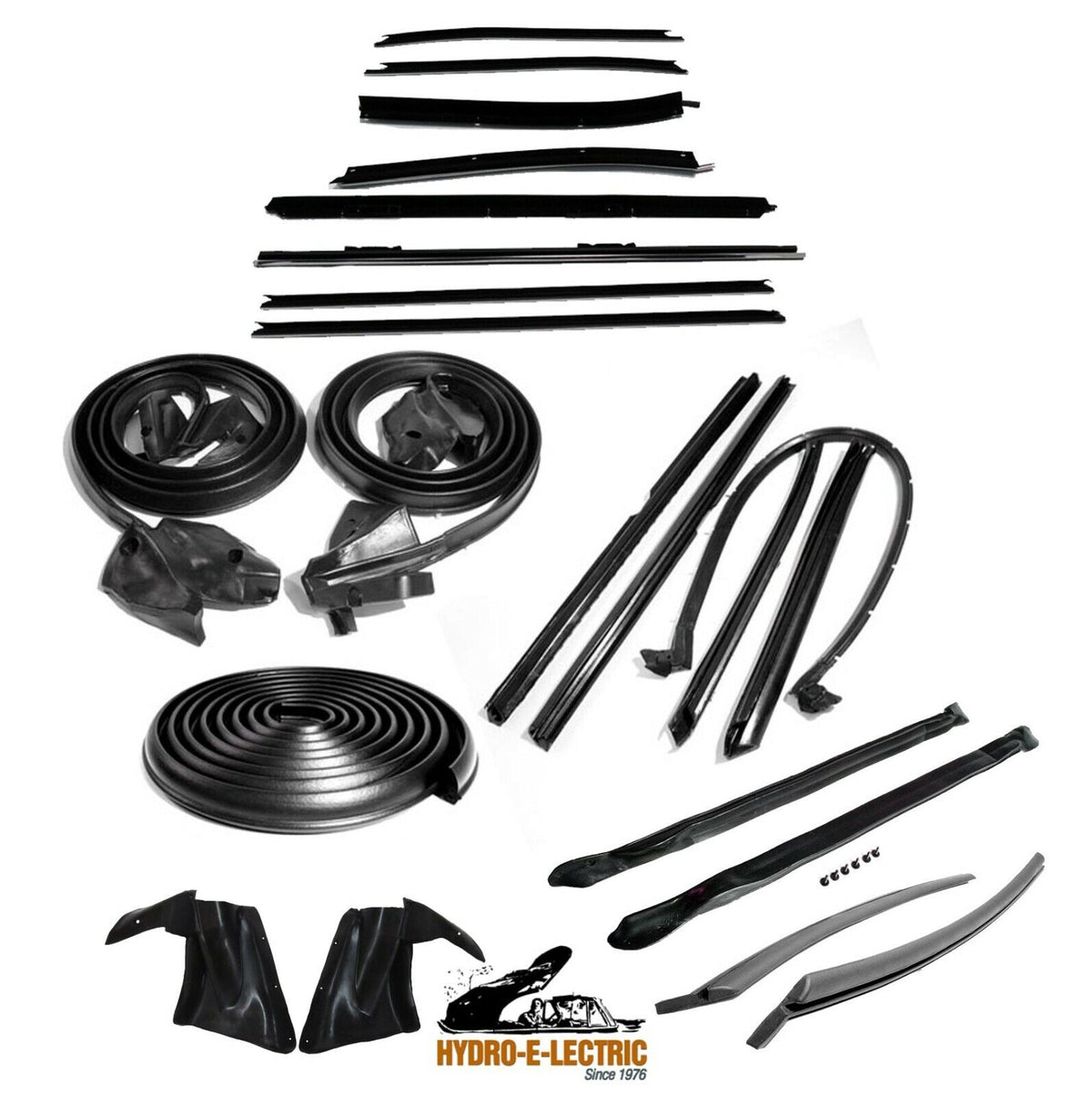 Convertible 22 piece Weather Strip Deluxe Kit, Pair 1973 Chevrolet Caprice